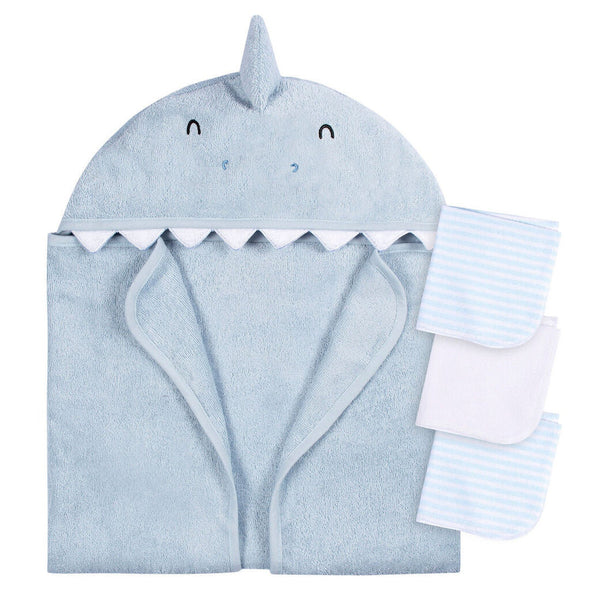 Gerber 4pc Bath Set, Blue Sharks