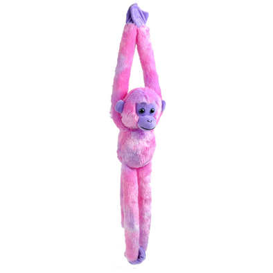 Wild Republic Vibe Brights Hanging Monkey Purple 20"