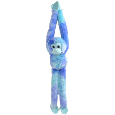 Wild Republic Vibe Brights Hanging Monkey Blue 20"