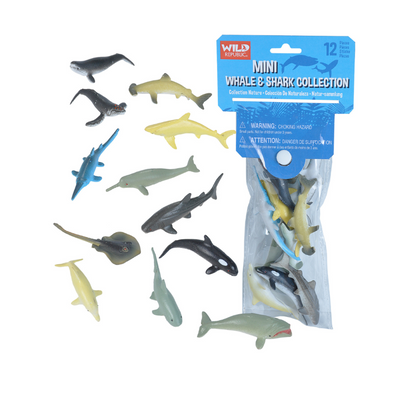 Wild Republic Mini Whale and Shark Collection