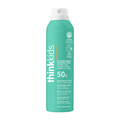 ThinkKids Clear Zinc Sunscreen Spray SPF 50 (177ml)