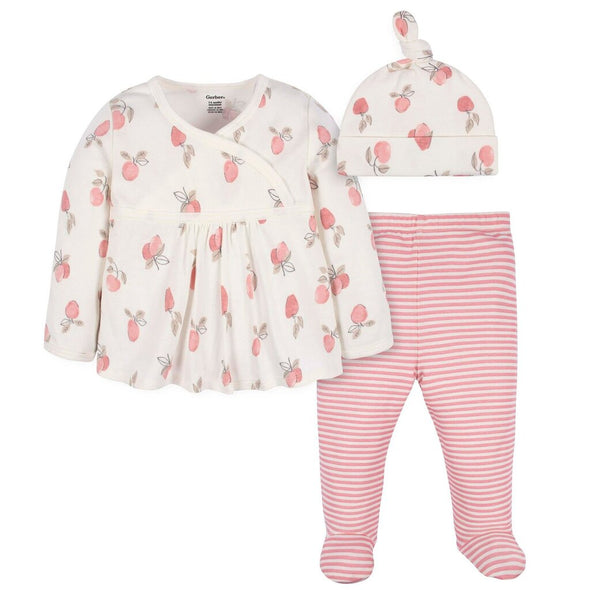 Gerber 3pc Shirt, Pant and Cap, Appley Sweet