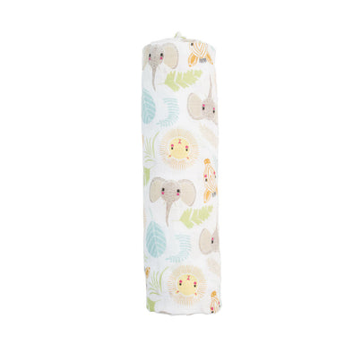 Lulujo Cotton Muslin Swaddle, Jungle