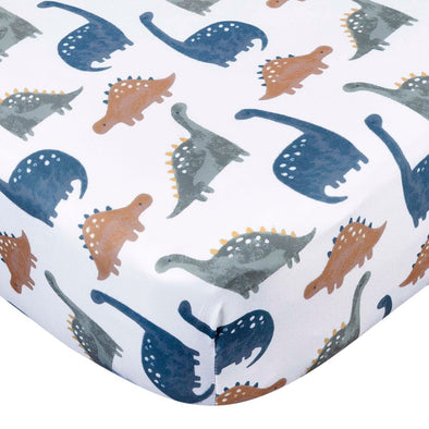 Gerber Fitted Crib Sheet, Dino Time
