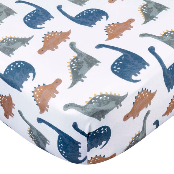 Gerber Fitted Crib Sheet, Dino Time