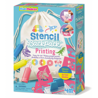 4M Kidz Maker Stencil Backpack Printing
