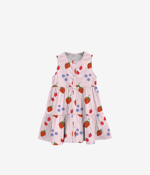 Headster Berry Bliss Sleeveless Dress, Pink Marshmellow