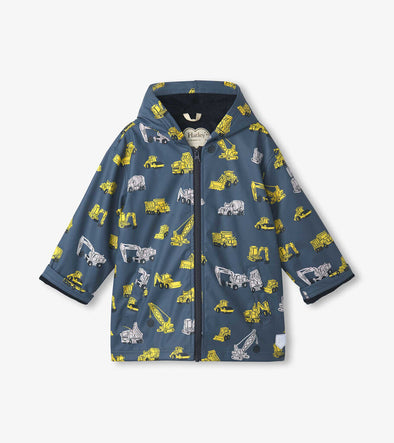 Hatley Under Construction Zip-Up Rain Jacket