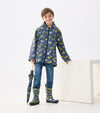 Hatley Under Construction Zip-Up Rain Jacket