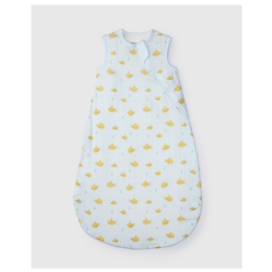 Loulou Lollipop Muslin Lightweight Sleep Bag 0.5 TOG, Ocean Explorer