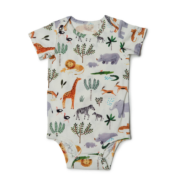 Loulou Lollipop Bodysuit, Safari Jungle