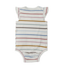 Loulou Lollipop Ruffle Bodysuit, Pastel Stripes