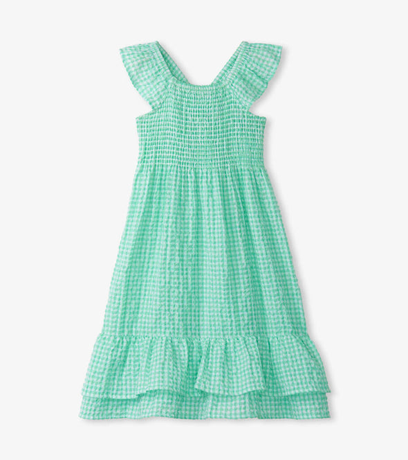 Hatley Gingham Seersucker Smocked Dress