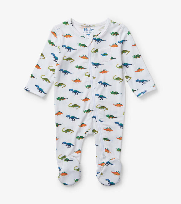 Hatley Baby Footed Sleeper, Painted Dino