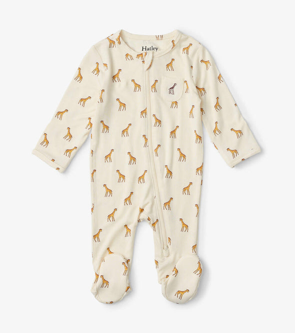 Hatley Baby Footed Sleeper, Little Giraffes