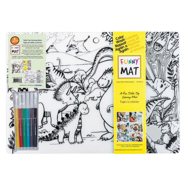 Funny Mat Value Pack, Dino + Vehicles