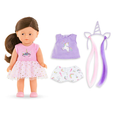 Corolle 8" Doll, Romy Unicorn Set