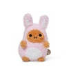 Noodoll Pink Bunny Ricespud Mini Sitting Plush