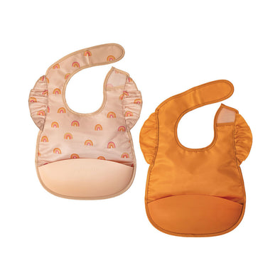 Tiny Twinkle Silicone Pocket Bib 2pk, Boho