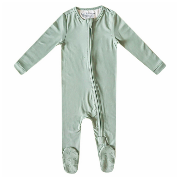Copper Pearl Zip-Up Footie, Briar