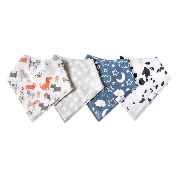 Copper Pearl Bandana Bibs 4 Pack, Rufus