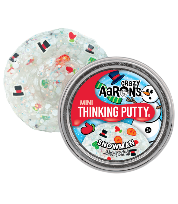 Crazy Aarons Thinking Putty Mini, Snowman