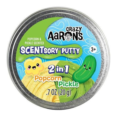 Crazy Aarons Thinking Putty Scentsory Duo, Pickle/Popcorn