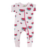 Parade Organics 2-Way Zipper Short Sleeve Romper, Watermelons