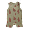 Parade Organic Tank Romper Signature Print, Bears