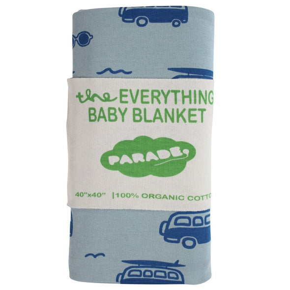 Parade Organics Everything Baby Blanket, Surf