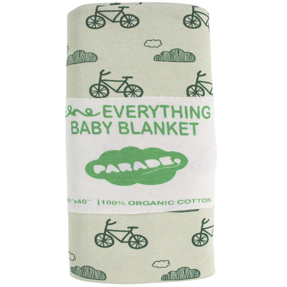 Parade Organics Everything Baby Blanket, Bicycles