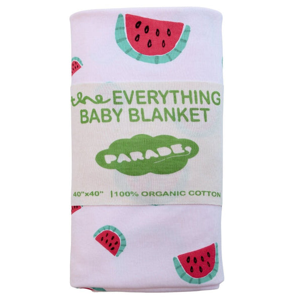 Parade Organics Everything Baby Blanket, Watermelon
