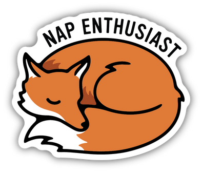 Nap Enthusiast Fox Sticker