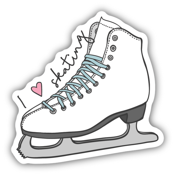 I Heart Skating Sticker
