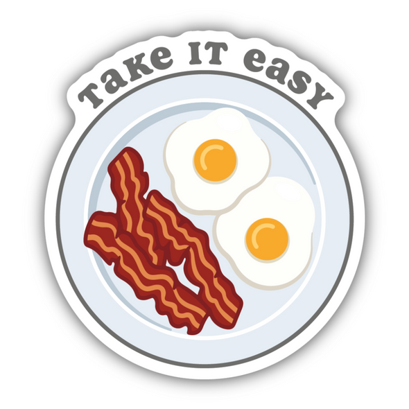 Take it Easy Breakfast Sticker