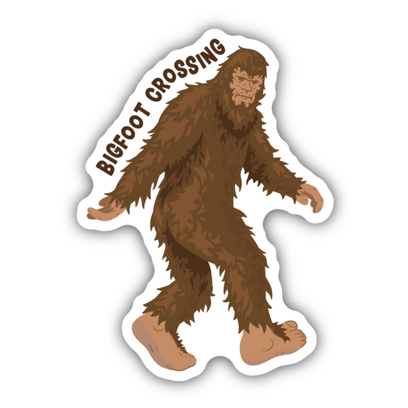 Bigfoot Crossing Sticker