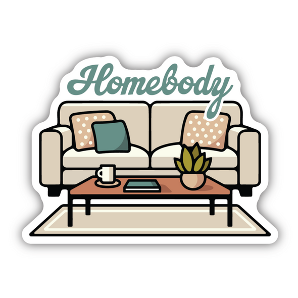 Homebody Couch Sticker