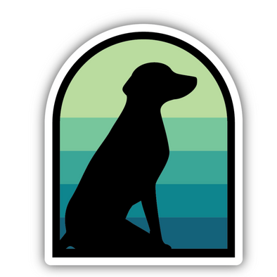 Dog Silhouette Sticker