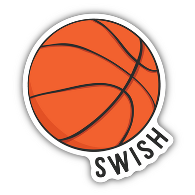 Swish Basketball Sticker