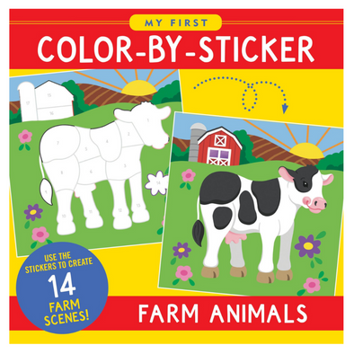 Colour by Sticker, Farm Animals