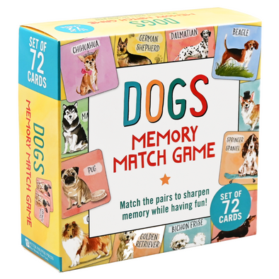 Memory Match Game Dogs