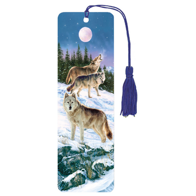 3D Bookmark, Wolves