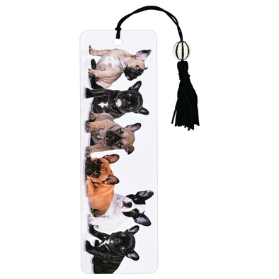 Beaded Bookmark, French Bulldog Pups
