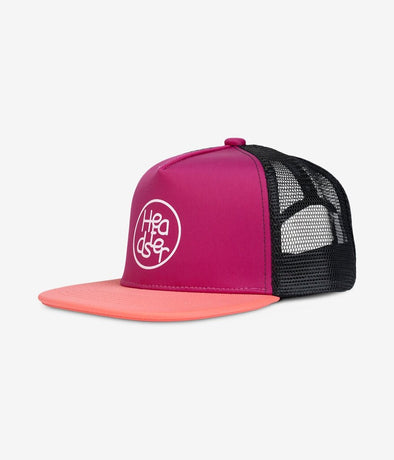 Headster Kids Roadtrip Trucker Hat, Fuchsia