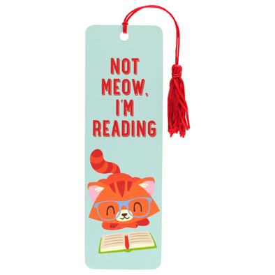 Youth Bookmark, Not Meow, I'm Reading