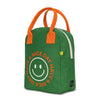 Fluf Zipper Lunch Bag, Lunch Nice Day/Green