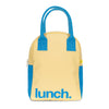 Fluf Zipper Lunch Bag, Lunch Butter Blue