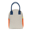 Fluf Zipper Lunch Bag, Lunch Pencil Stripe Nautical