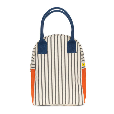 Fluf Zipper Lunch Bag, Lunch Pencil Stripe Nautical