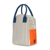 Fluf Zipper Lunch Bag, Lunch Pencil Stripe Nautical